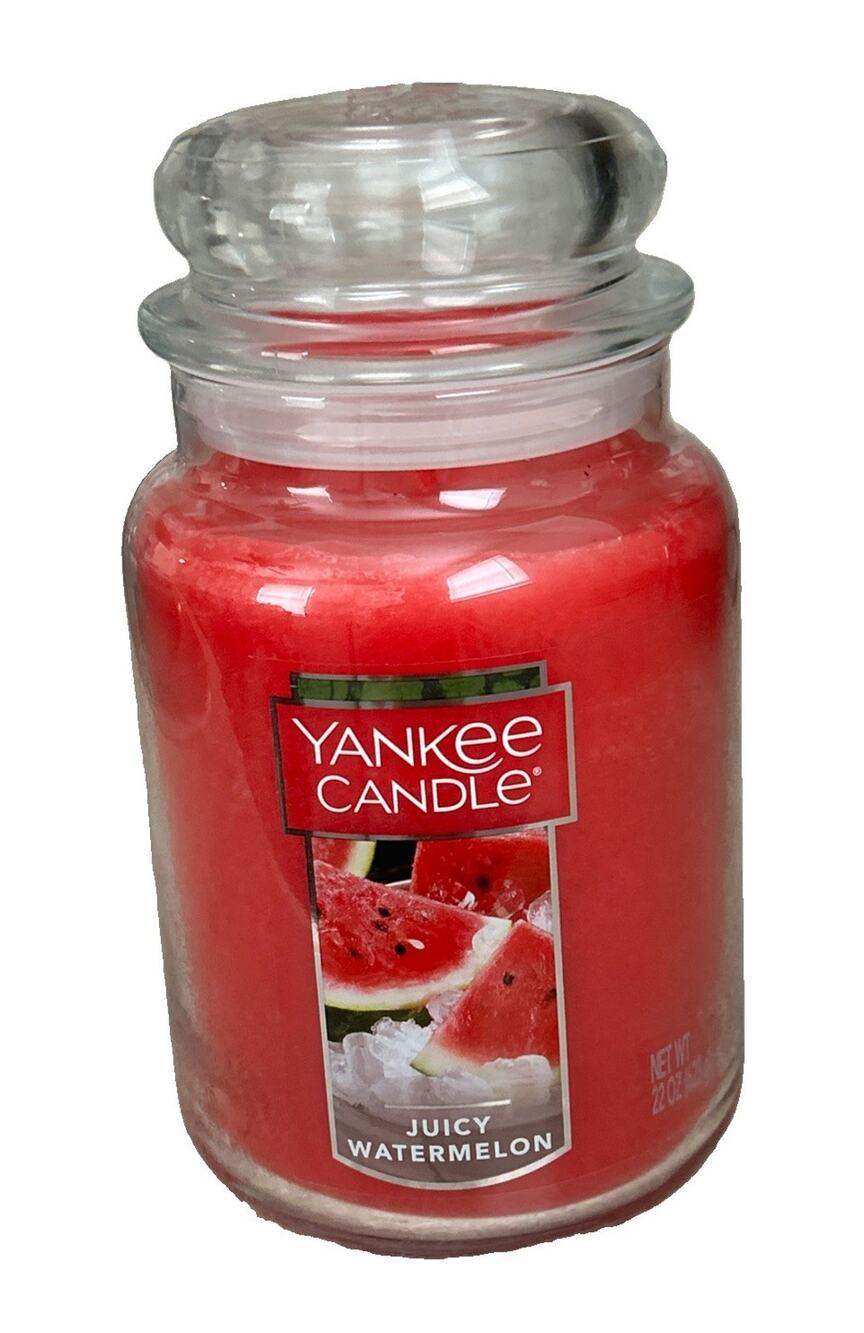 Yankee Candle Juicy Watermelon Large Jar 22 Oz House Warmer Single Wick New
